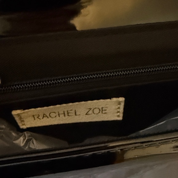 Rachel Zoe Black Embellished Clutch Bag w/ Removable Chain Strap - So Much Fun! - Picture 5 of 6